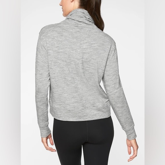 Athleta Coastal Cropped Cowl Neck Sweatshirt - Picture 3 of 6
